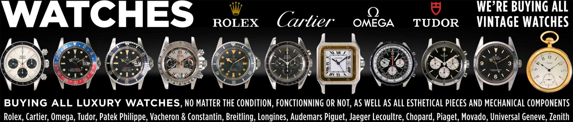 Watches — Rolex, Cartier, Omega and more